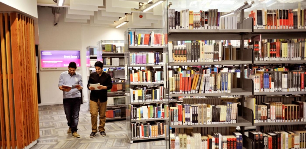 INTO-GCU-library-shelves-static
